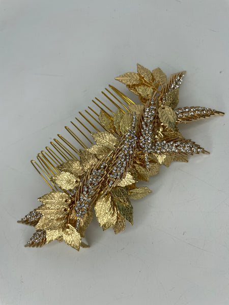 Gold Leaf Comb Slide Sample